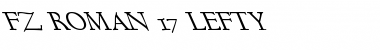 FZ ROMAN 17 LEFTY Normal Font