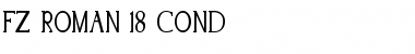 FZ ROMAN 18 COND Normal Font