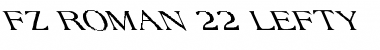 FZ ROMAN 22 LEFTY Medium Font