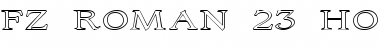 FZ ROMAN 23 HOLLOW EX Normal Font