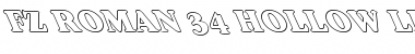 FZ ROMAN 34 HOLLOW LEFTY Normal Font