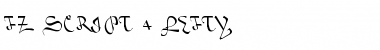 FZ SCRIPT 4 LEFTY Normal Font