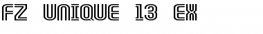 FZ UNIQUE 13 EX Font