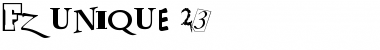 FZ UNIQUE 23 Normal Font