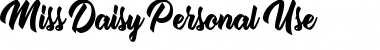 Miss Daisy Personal Use Font