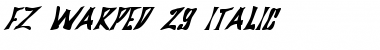 FZ WARPED 29 ITALIC Normal Font