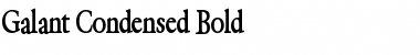 Galant Condensed Bold Font