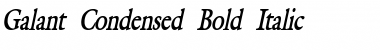 Galant-Condensed Bold Italic Font