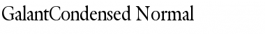 GalantCondensed Normal Font