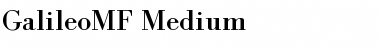 GalileoMF Medium Font