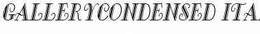 GalleryCondensed Italic