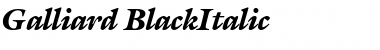 Galliard BlackItalic Font