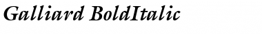 Galliard BoldItalic Font