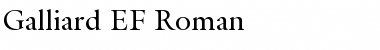 Galliard EF Roman Regular Font