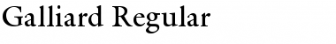 Galliard Font