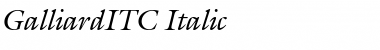 GalliardITC Font