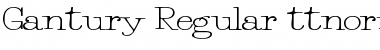 Gantury Regular Font
