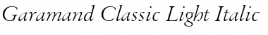 Download Garamand Classic Light Font