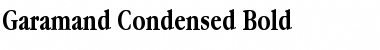 Garamand Condensed Bold Font