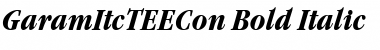 GaramItcTEECon Bold Italic Bold Italic Font