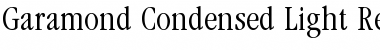 Garamond Condensed Light Font