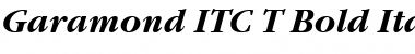 Garamond ITC T Bold Italic Font