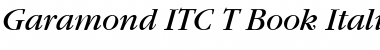 Garamond ITC T Book Italic Font
