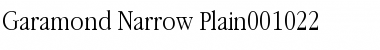 Garamond Narrow Plain Font