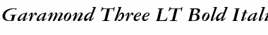 Garamond 3 LT Bold Italic Font