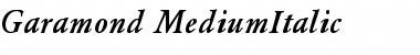 Garamond-MediumItalic Font