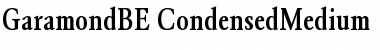 GaramondBE-CondensedMedium Medium Font