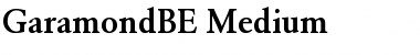 GaramondBE-Medium Font