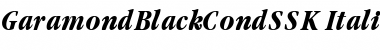 GaramondBlackCondSSK Italic
