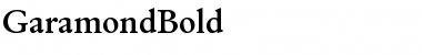 GaramondBold Font