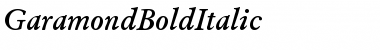 GaramondBoldItalic Regular Font