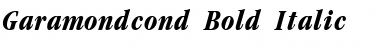 Garamondcond Bold Italic