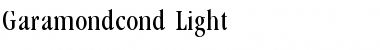 Garamondcond Light Font