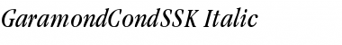 GaramondCondSSK Italic Font