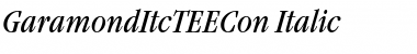 GaramondItcTEECon Italic