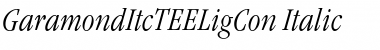 GaramondItcTEELigCon Italic Font