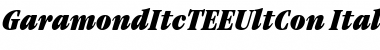 GaramondItcTEEUltCon Italic Font
