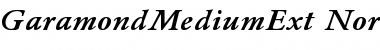 GaramondMediumExt-Normal-Italic Font