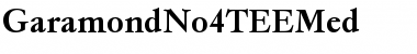 GaramondNo4TEEMed Regular Font