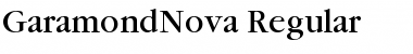 GaramondNova Regular Font