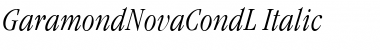 GaramondNovaCondL Italic