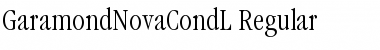GaramondNovaCondL Regular Font