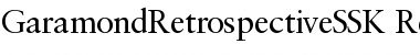 GaramondRetrospectiveSSK Regular Font