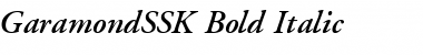 GaramondSSK Bold Italic Font