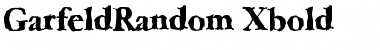 GarfeldRandom-Xbold Font