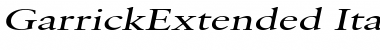 GarrickExtended Italic Font